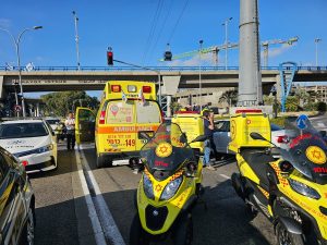 זירת הרצח בצ'ק פוסט | צילום: תיעוד מבצעי מד"א