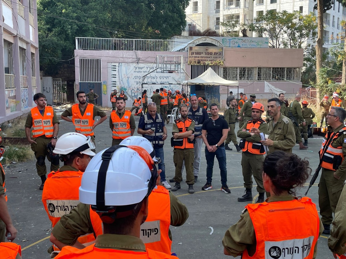 תרגיל משולב "אתר הרס" בנשר | צילום: דוברות העירייה