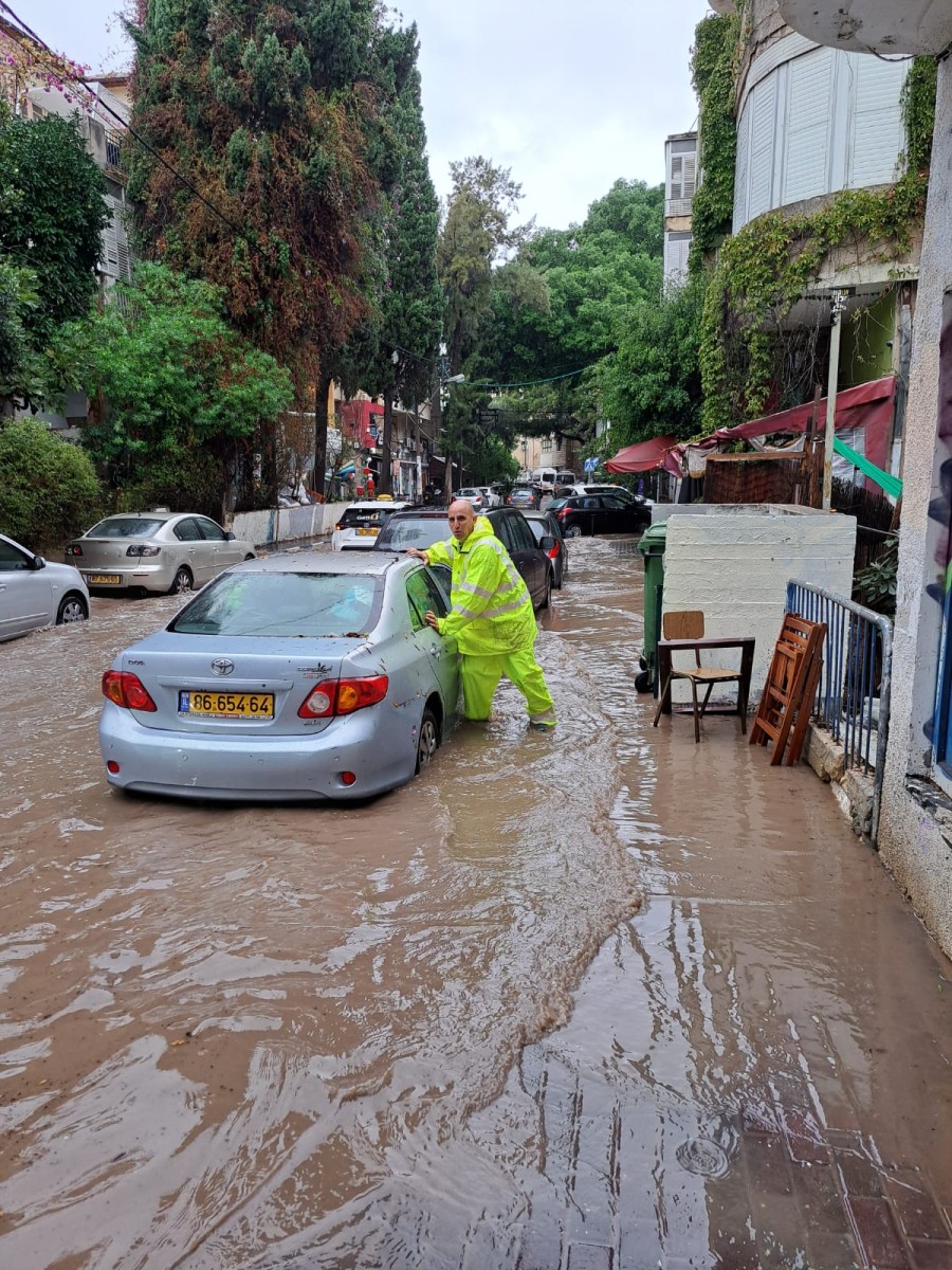 הצפות בחיפה | צילום ארכיון: דוברות עיריית חיפה