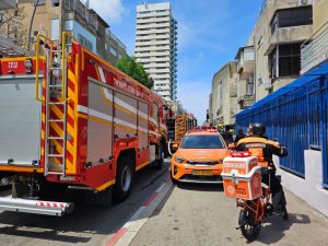 זירת האירוע ברחוב יל"ד בחיפה | צילום: דוברות איחוד הצלה