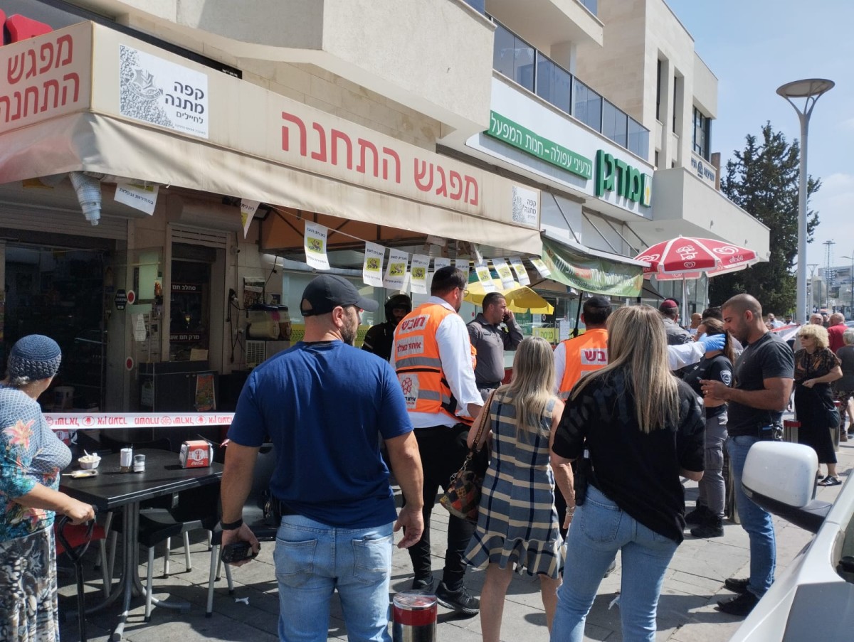 ניסיון שוד בבית עסק בקרית אתא | צילום: דוברות איחוד הצלה