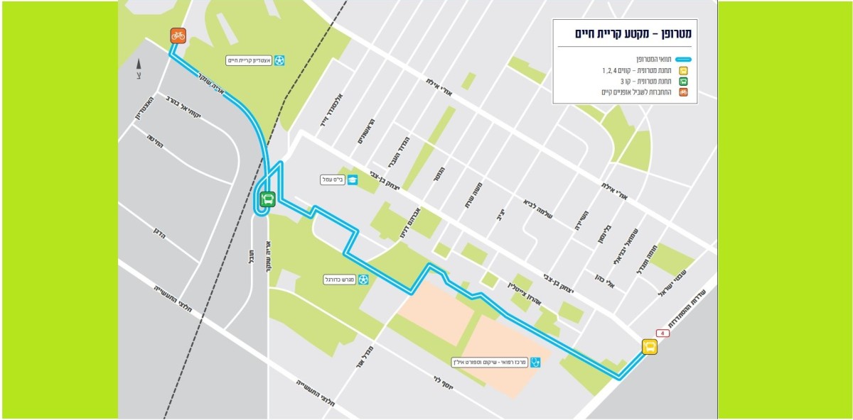 תוואי מסלול המטרופן | באדיבות חברת "חוצה ישראל"